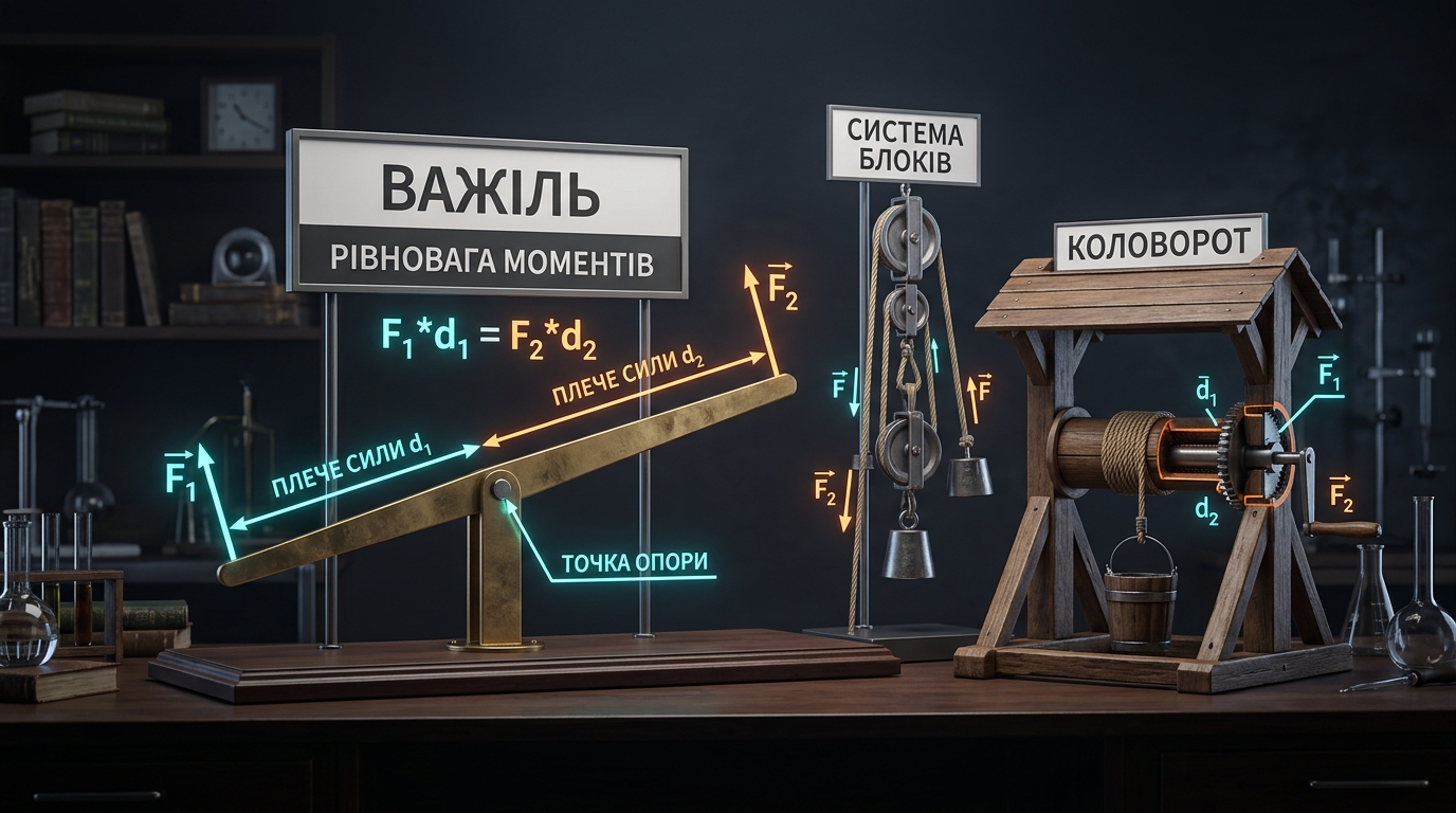 3D Важіль, Блоки та Коловорот